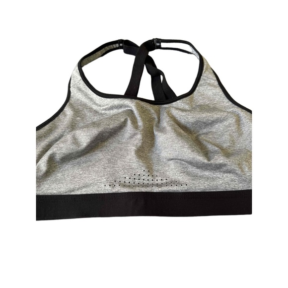 Zyia Yoga Wear Black & Gray Elastic Band Crisscross Straps Sports Bras Both XL - Picture 9 of 9
